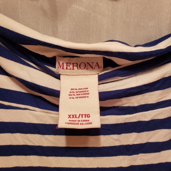 Blue & White Stripe Merona Skirt - Picture 3 of 4